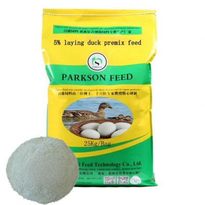 Pre-mixed feed for laying-breed duck