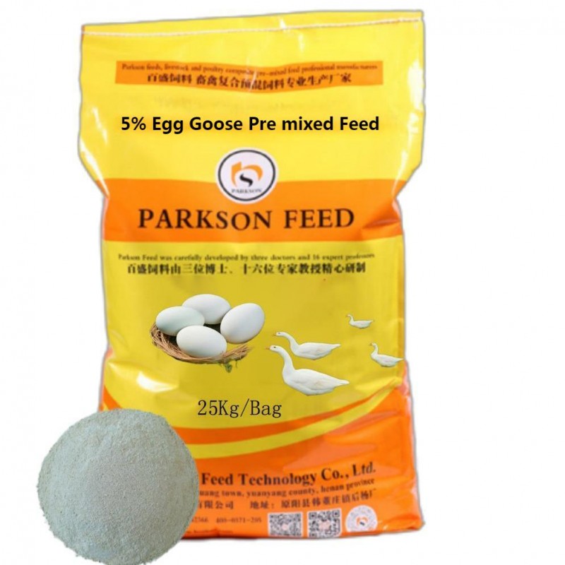 5% đặt goose premixed feed, goose feed